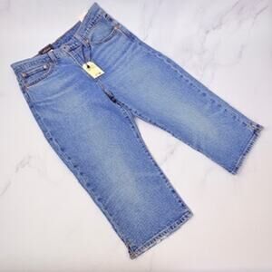 NWT Levi’s Wedgie Capri Jeans High Rise Light Wash Vintage Straight Crop Size 28
